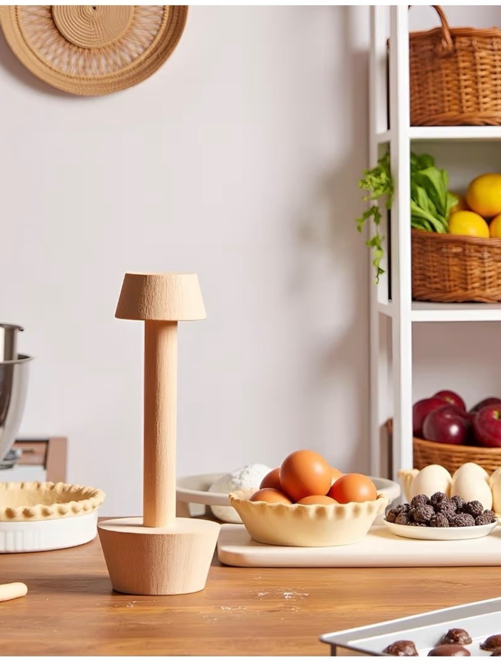 5/$25 Wooden Pastry Tamper for Pies and Tarts